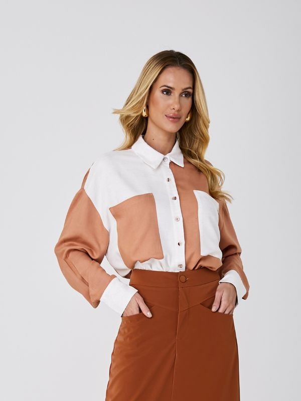 Camisa Bicolor Oversized